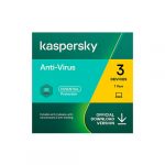 Kaspersky Anti-Virus 2021 | 3 Devices | 1 Year | PC
